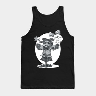 scarecrow funny cartoon grey tint Tank Top